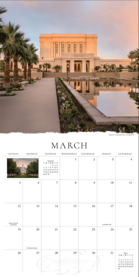 Pomona Temple Calendar